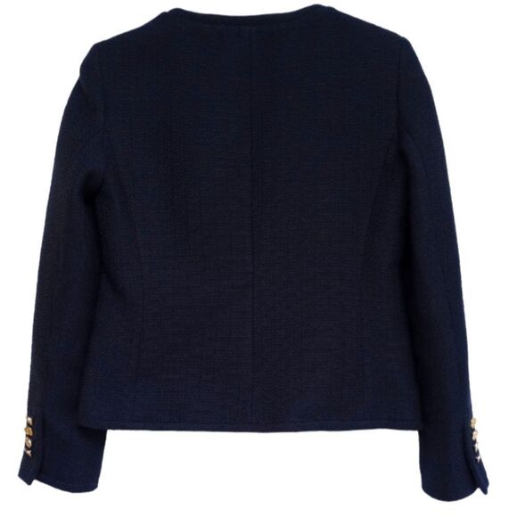 Talbots Navy Textured Blazer Jacket, size 4 - Picture 2 of 16